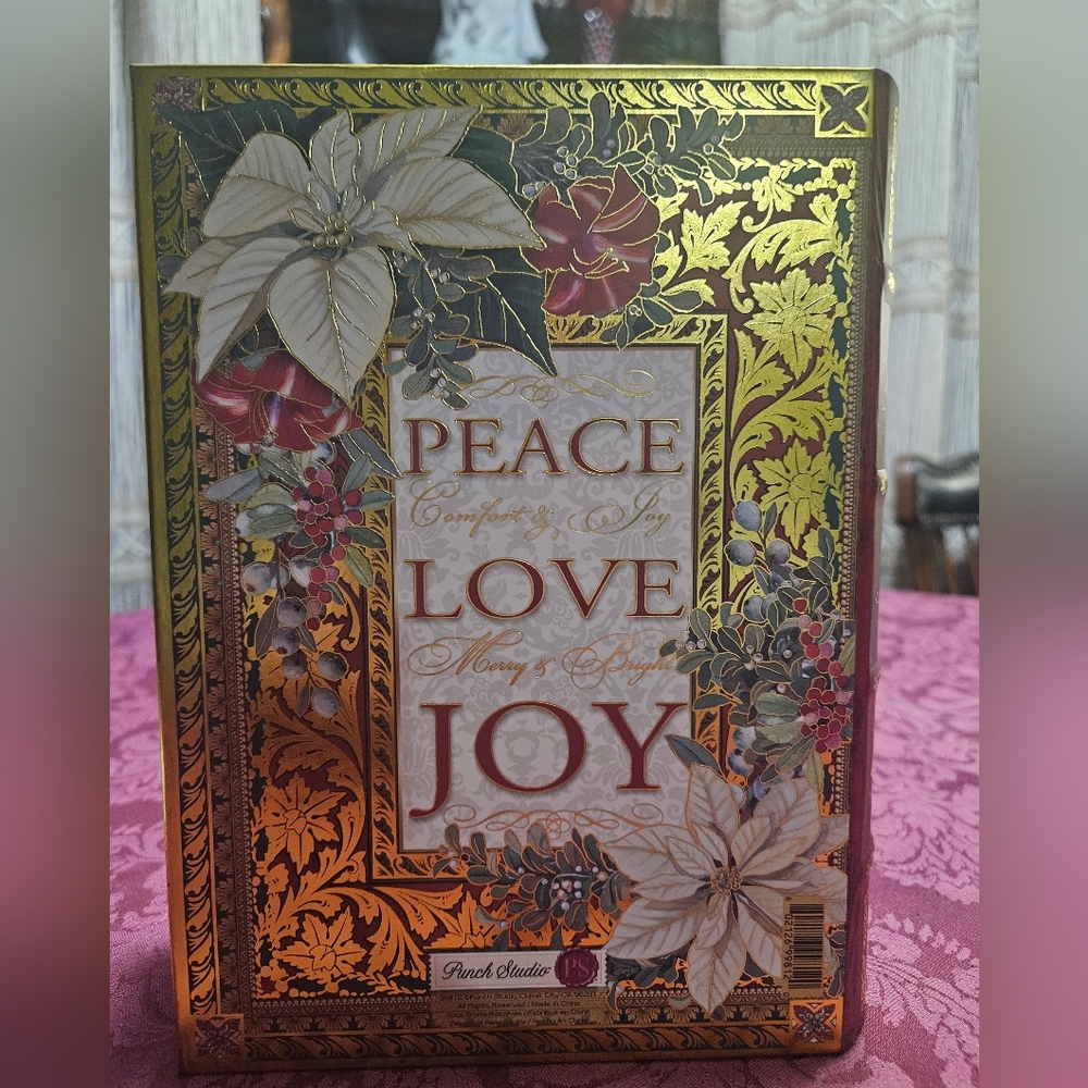 PUNCH STUDIO VINTAGE CHRISTMAS/HOLIDAY BOOK BOX